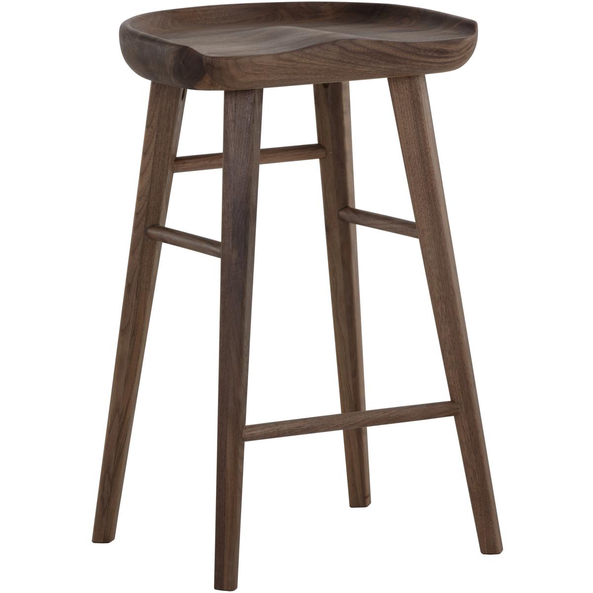 SUNPAN 107096 Dominic 26.5 inch Walnut Counter Stool